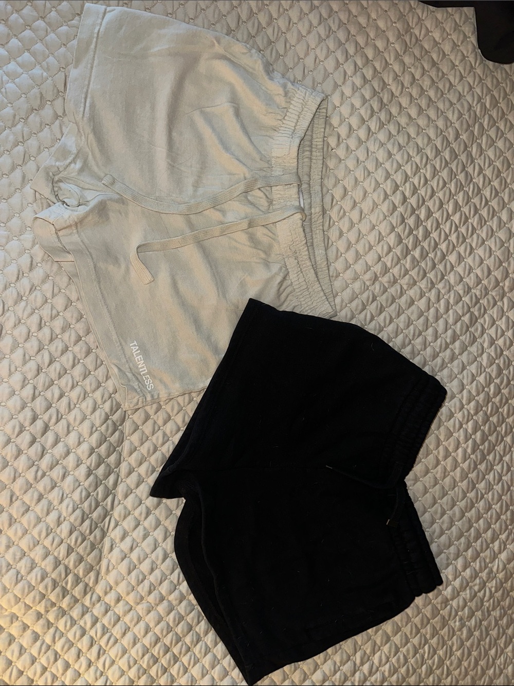 TALENTLESS Khaki and Black Athletic Shorts Duot